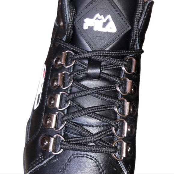 💀💜FILA Womens W 7 BLACK TRAILBLAZER WEDGE SHOES - Picture 7 of 16